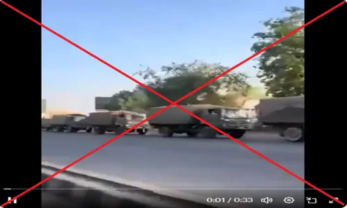 Viral video does not show Pakistan military mobilisation at border with Iran Viral video does not show Pakistan military mobilisation at border with Iran