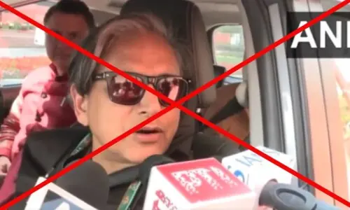 Viral video of Indian politician Shashi Tharoor appreciating Pakistan for taking stand in T20 World Cup is fake