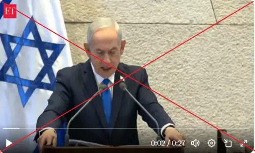 Viral video of Israeli PM Netanyahu voicing support for Afghanistan is doctored
