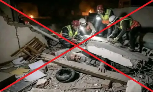 Viral image of Iranian Supreme Leader Ayatollah Ali Khamenei’s body in air strike’s rubble is AI-generated Viral image of Iranian Supreme Leader Ayatollah Ali Khamenei’s body in air strike’s rubble is AI-generated
