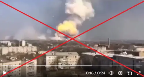 Viral video does not show Iranian missiles destroying Israeli nuclear plants; it&rsquo;s old from Ukraine