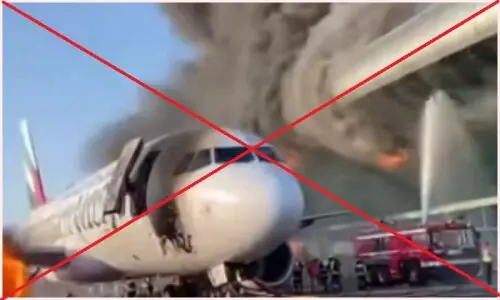 Viral video of Iranian attack on Dubai International Airport is doctored Viral video of Iranian attack on Dubai International Airport is doctored