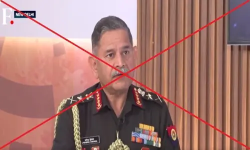 Viral video of Indian Army chief admitting India informed Israel about Iranian naval ship is doctored Viral video of Indian Army chief admitting India informed Israel about Iranian naval ship is doctored