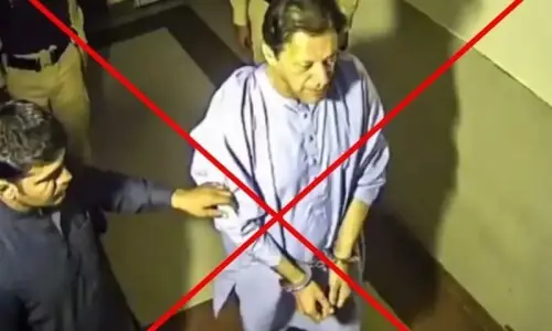 Viral visuals of Imran Khan in handcuffs are AI-generated