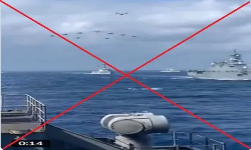 Viral video does not show US naval blockade of Iran Viral video does not show US naval blockade of Iran