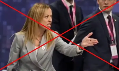 PM Meloni has not terminated any of Italy's deals with Israel; viral clip is fake