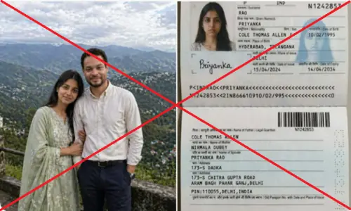 Viral photos of White House dinner shooter's alleged Indian wife and her passport are fake
