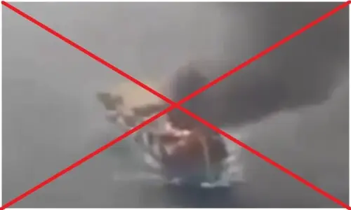 Viral video does not show cargo ship near UAE on fire after Iranian attack; it's old and unrelated