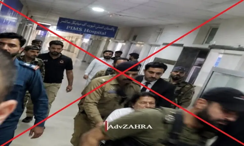 Viral image of Imran Khan in wheelchair at Pims is AI-generated