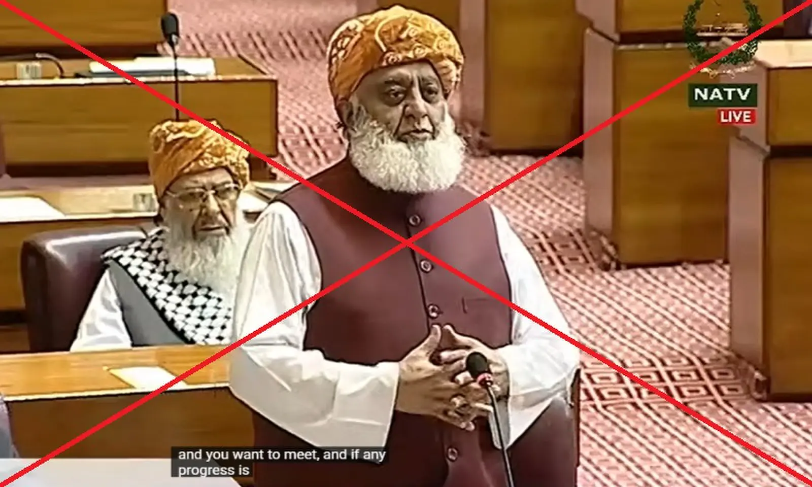 Viral video of JUI-F chief Fazl asking for forgiveness in Oct 28 NA session is doctored