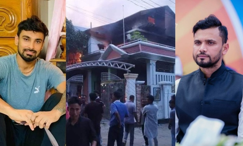 House of ex-Bangladesh cricketer Mashrafe Mortaza, not Liton Das, was burnt during anti-govt protests