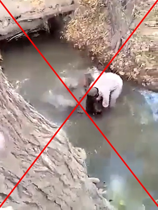 Viral video does not show Shia man being drowned in Parachinar, is old