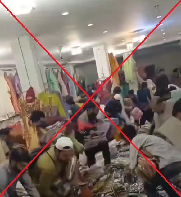 Viral video does not show Punjabi people looting property of Afghan refugees but Eid shopping in March