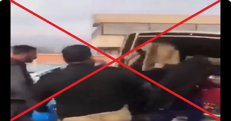Viral video does not show policemen beating up Afghan women