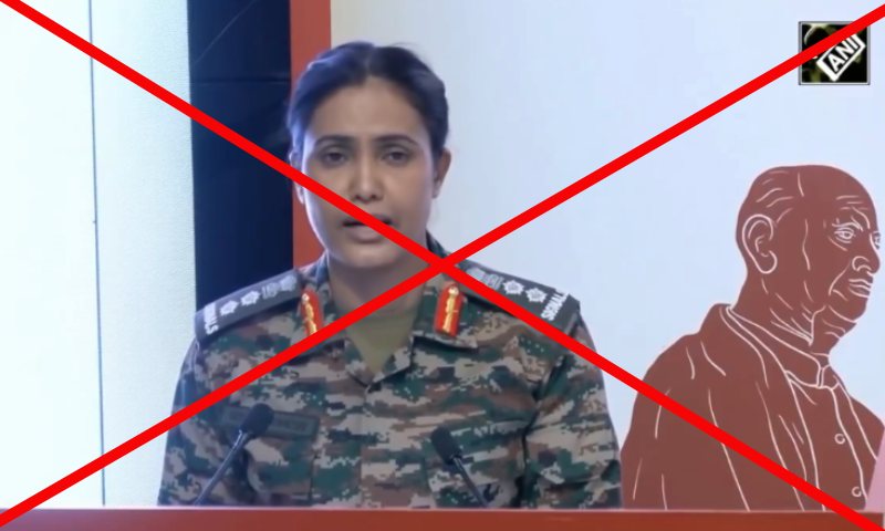Viral video of Indian Colonel Sofia Qureshi criticising tri-military exercises as political gimmick for Bihar elections is doctored